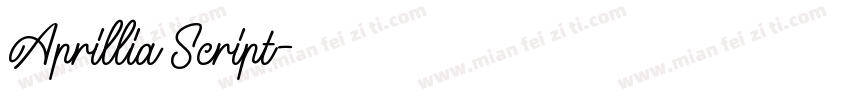 Aprillia Script字体转换